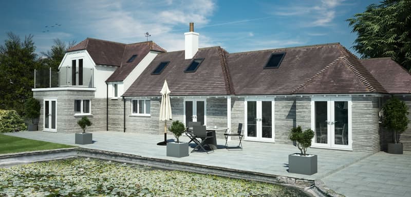 Rendered elevation drawings for a client in Dorset by Signature Design Architecture